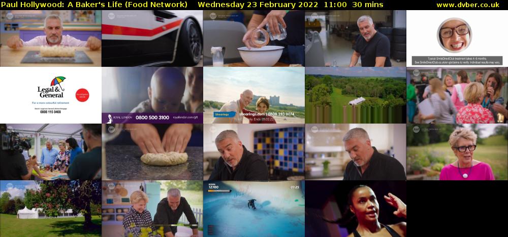 Paul Hollywood: A Baker's Life (Food Network) Wednesday 23 February 2022 11:00 - 11:30