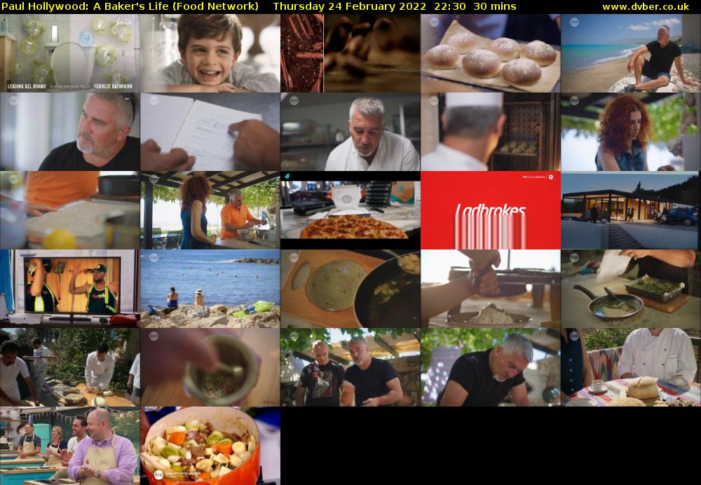 Paul Hollywood: A Baker's Life (Food Network) Thursday 24 February 2022 22:30 - 23:00