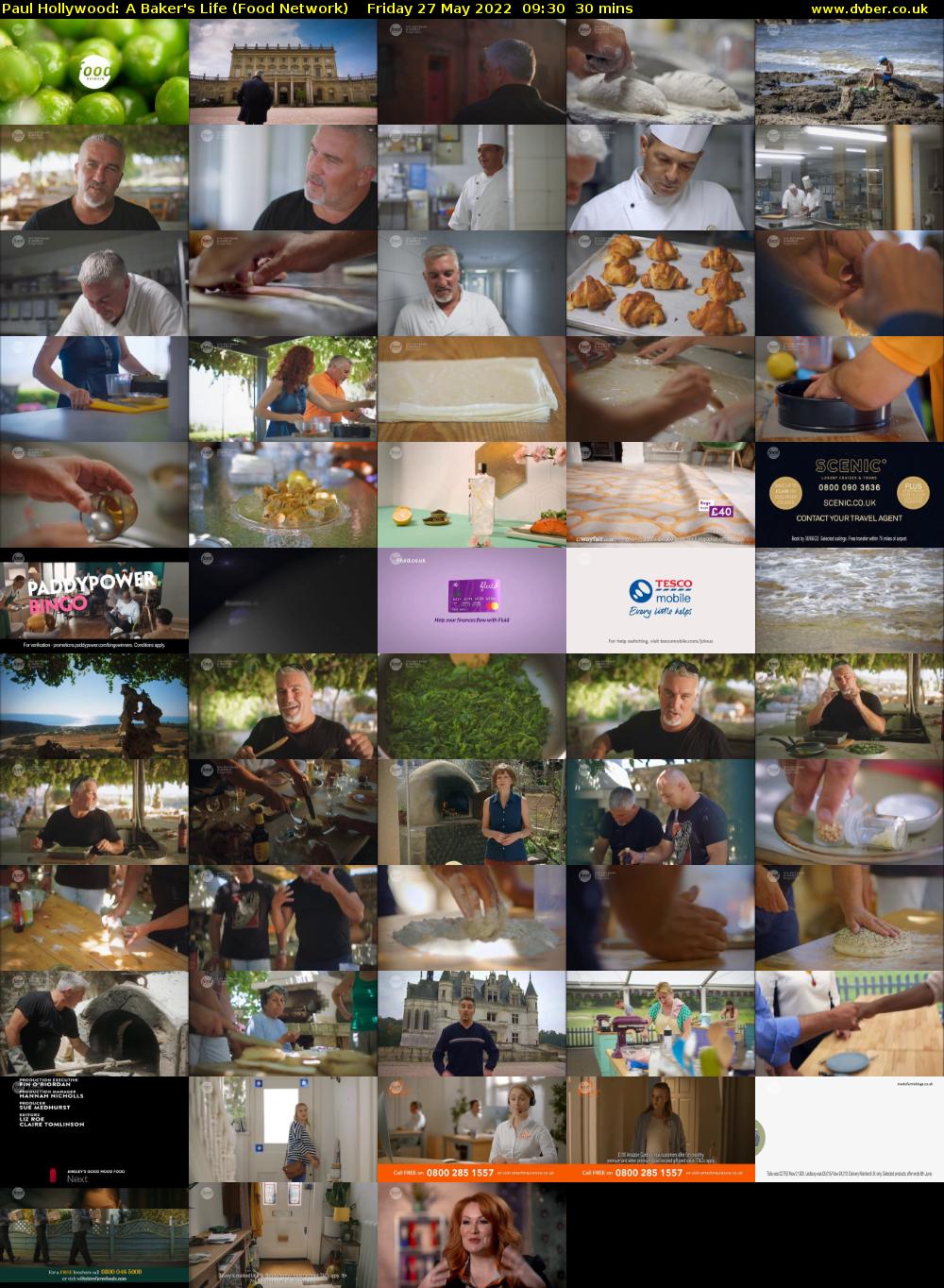 Paul Hollywood: A Baker's Life (Food Network) Friday 27 May 2022 09:30 - 10:00