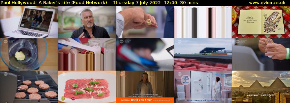 Paul Hollywood: A Baker's Life (Food Network) Thursday 7 July 2022 12:00 - 12:30