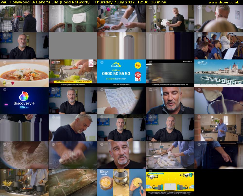 Paul Hollywood: A Baker's Life (Food Network) Thursday 7 July 2022 12:30 - 13:00