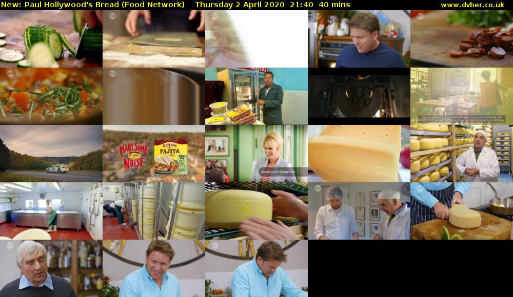 Paul Hollywood's Bread (Food Network) Thursday 2 April 2020 21:40 - 22:20