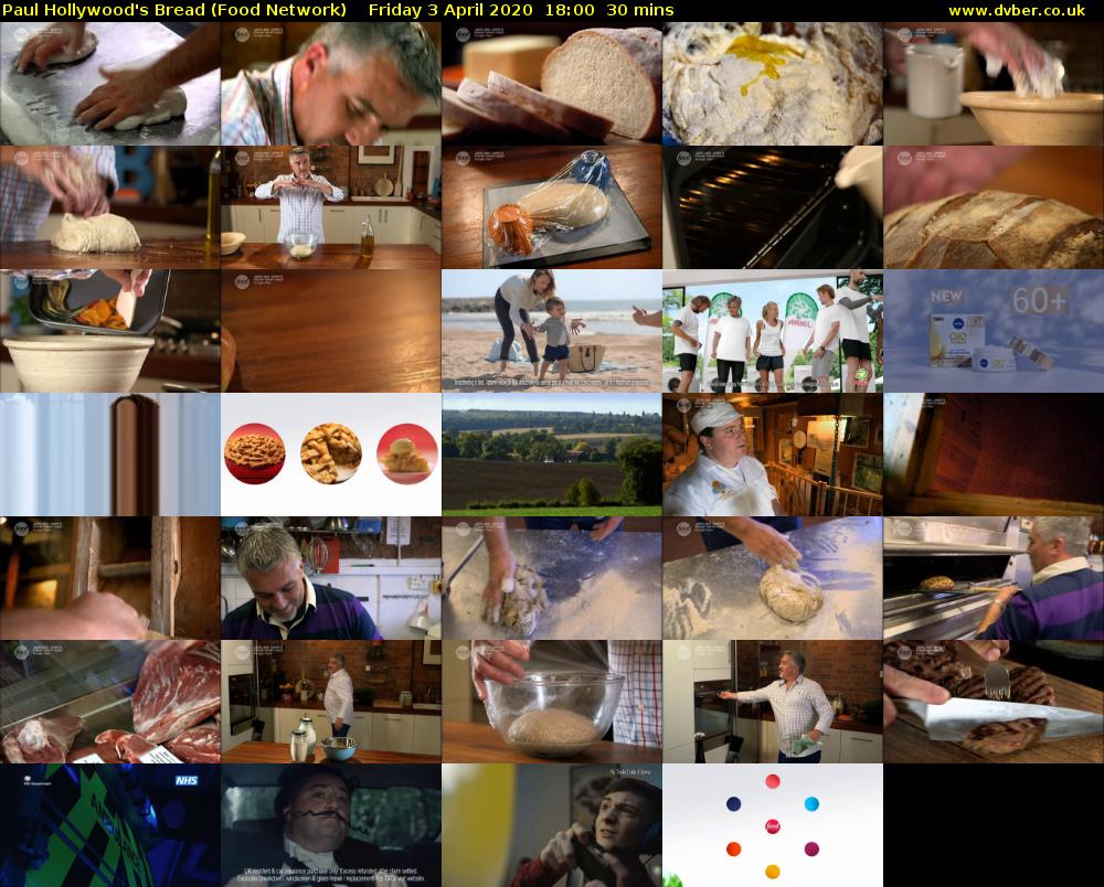 Paul Hollywood's Bread (Food Network) Friday 3 April 2020 18:00 - 18:30