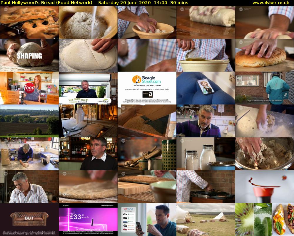 Paul Hollywood's Bread (Food Network) Saturday 20 June 2020 14:00 - 14:30