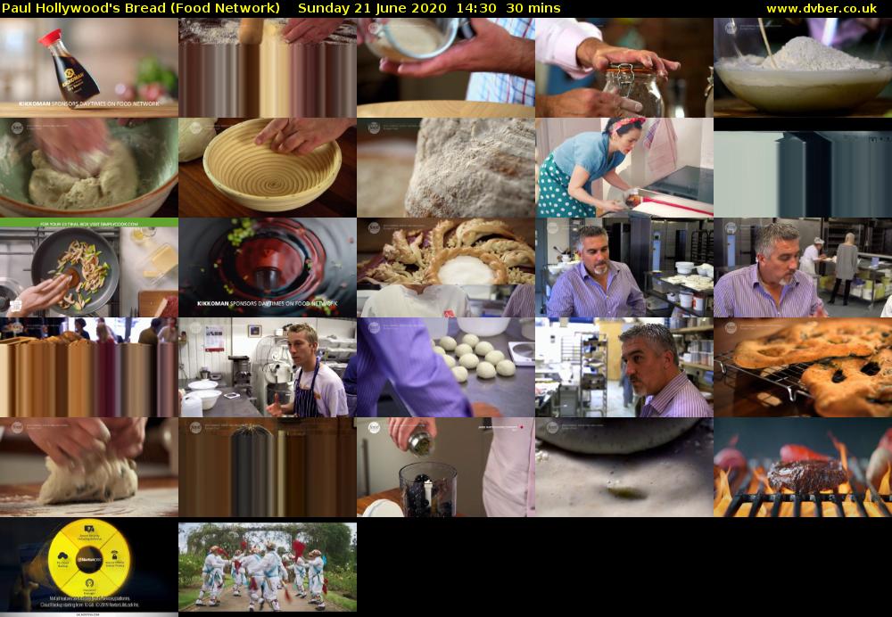 Paul Hollywood's Bread (Food Network) Sunday 21 June 2020 14:30 - 15:00