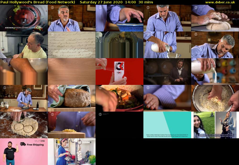 Paul Hollywood's Bread (Food Network) Saturday 27 June 2020 14:00 - 14:30