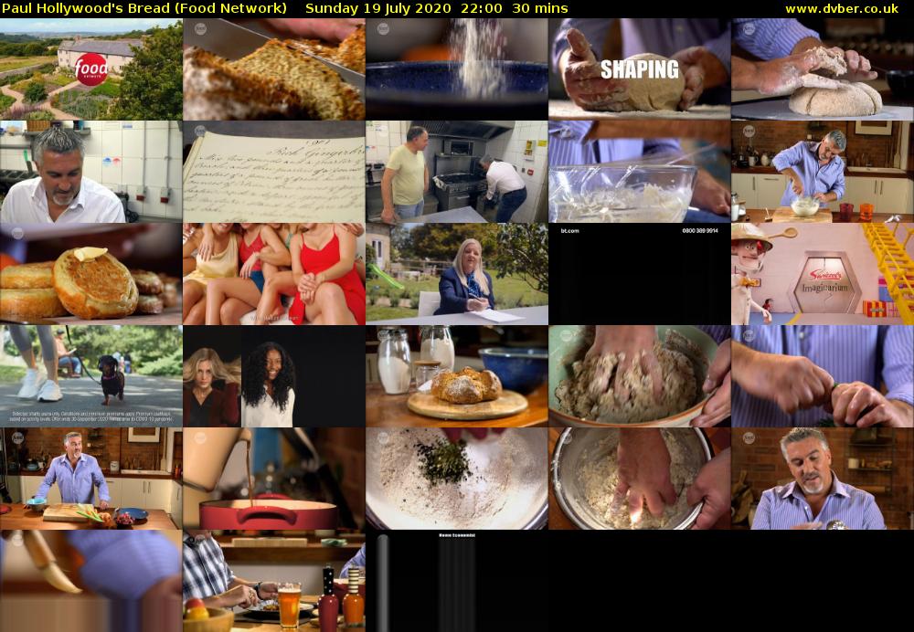 Paul Hollywood's Bread (Food Network) Sunday 19 July 2020 22:00 - 22:30