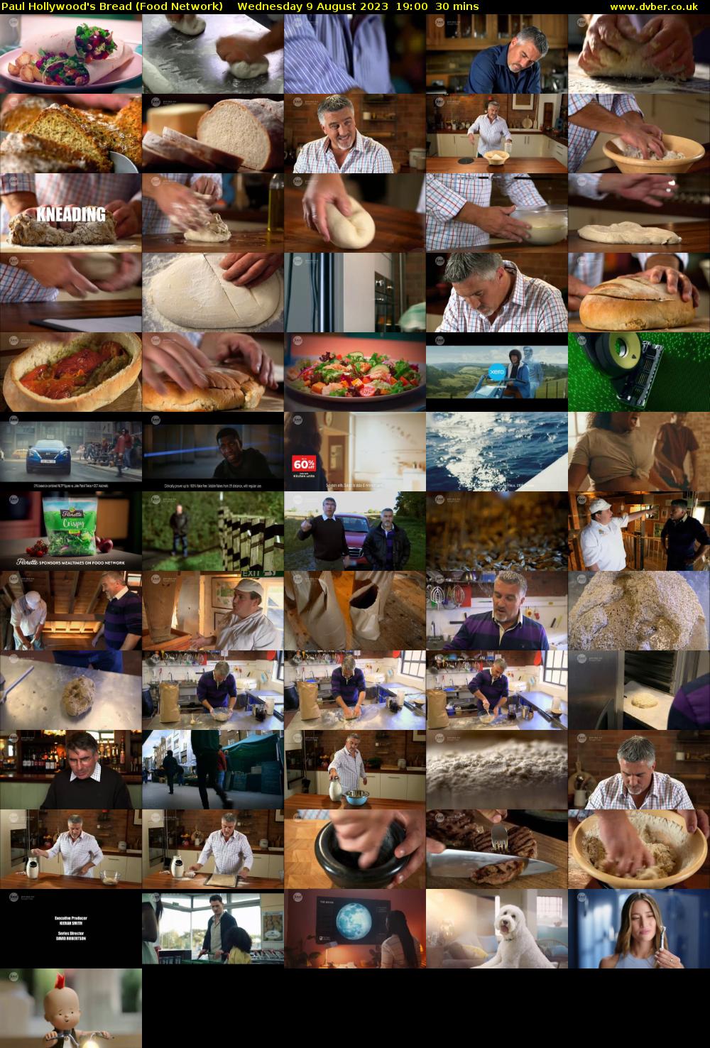 Paul Hollywood's Bread (Food Network) Wednesday 9 August 2023 19:00 - 19:30