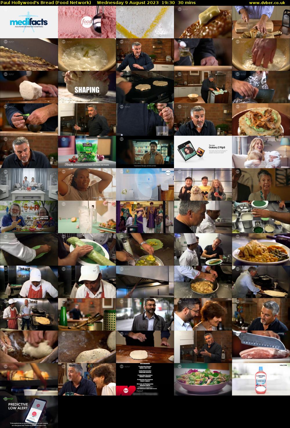 Paul Hollywood's Bread (Food Network) Wednesday 9 August 2023 19:30 - 20:00