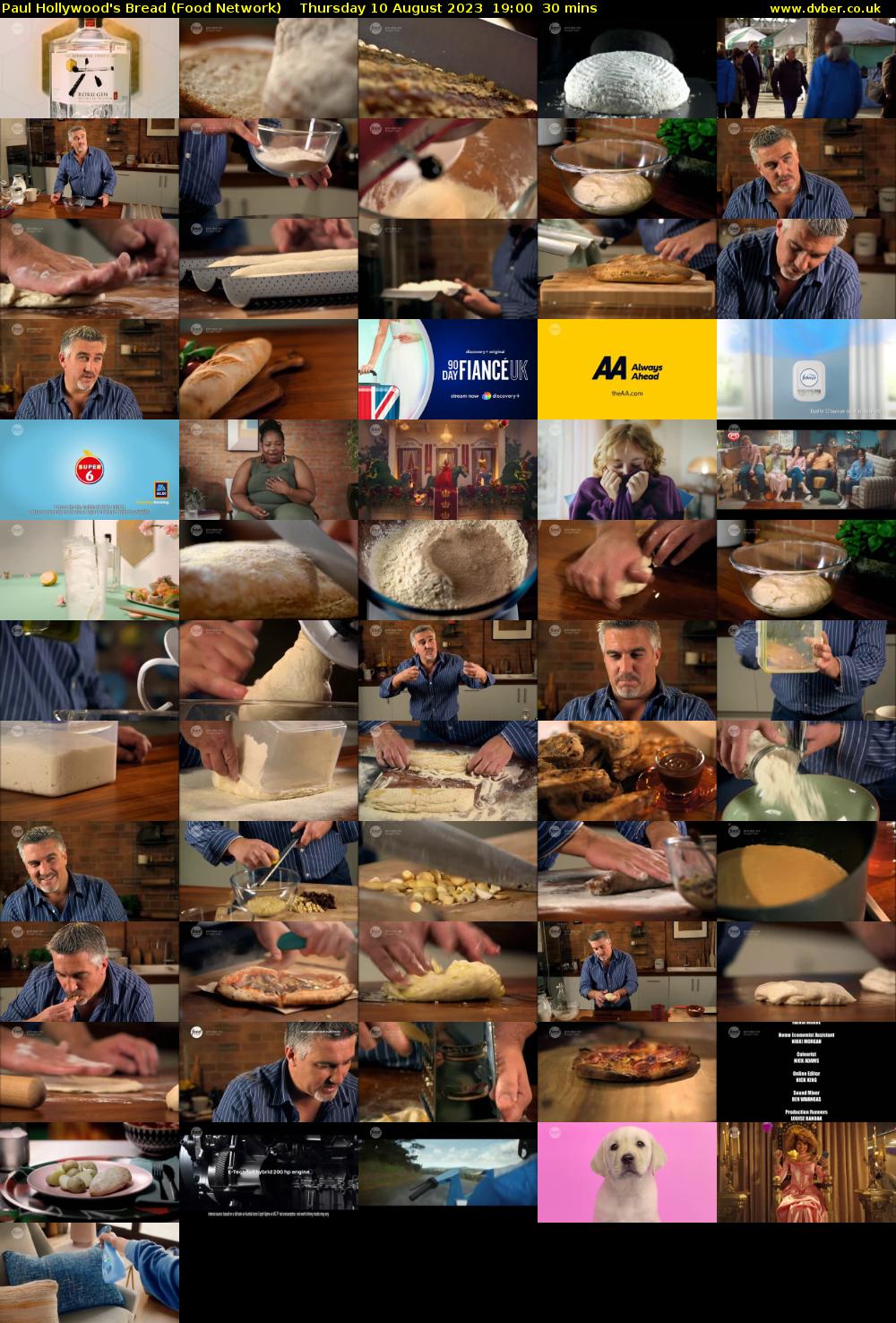 Paul Hollywood's Bread (Food Network) Thursday 10 August 2023 19:00 - 19:30