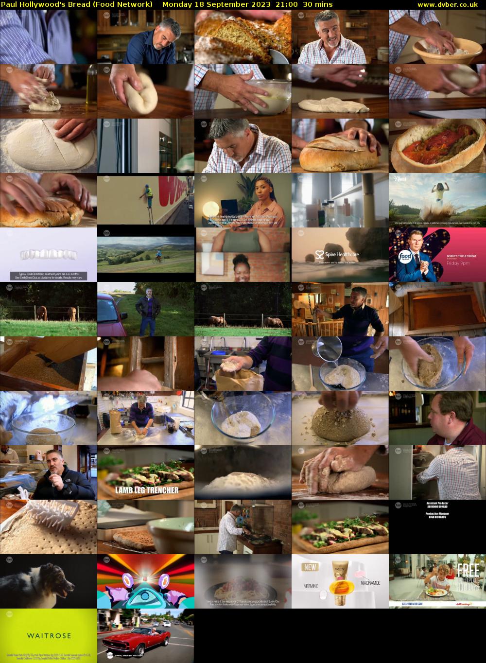 Paul Hollywood's Bread (Food Network) Monday 18 September 2023 21:00 - 21:30