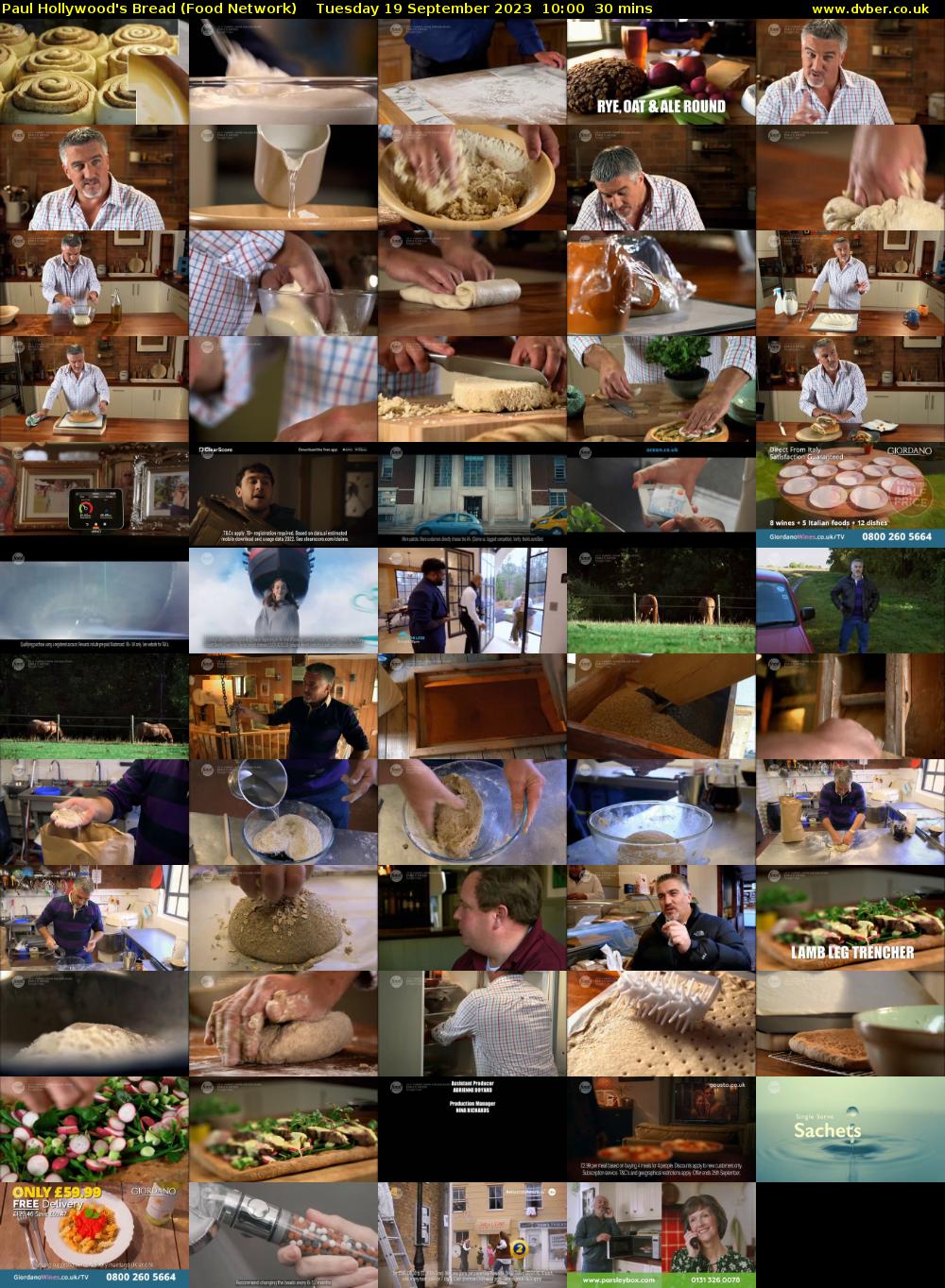 Paul Hollywood's Bread (Food Network) Tuesday 19 September 2023 10:00 - 10:30