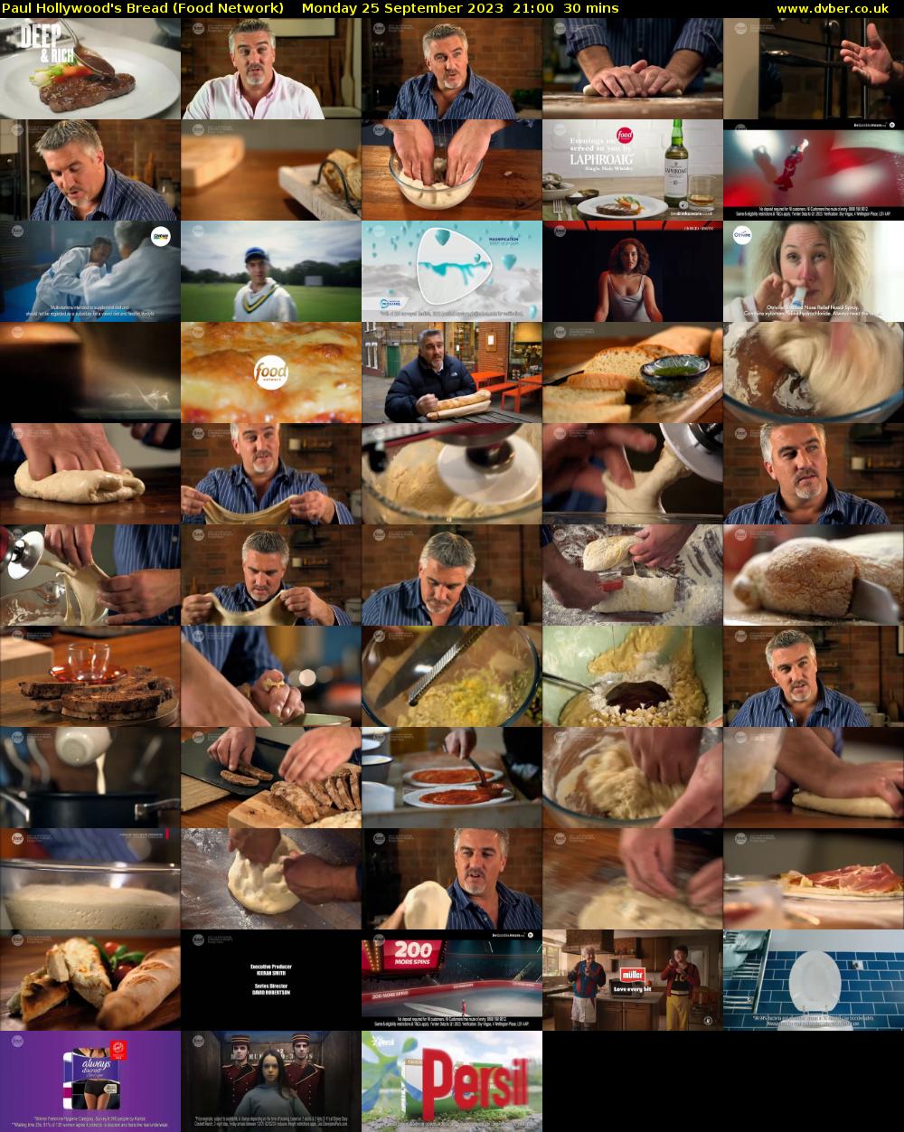 Paul Hollywood's Bread (Food Network) Monday 25 September 2023 21:00 - 21:30