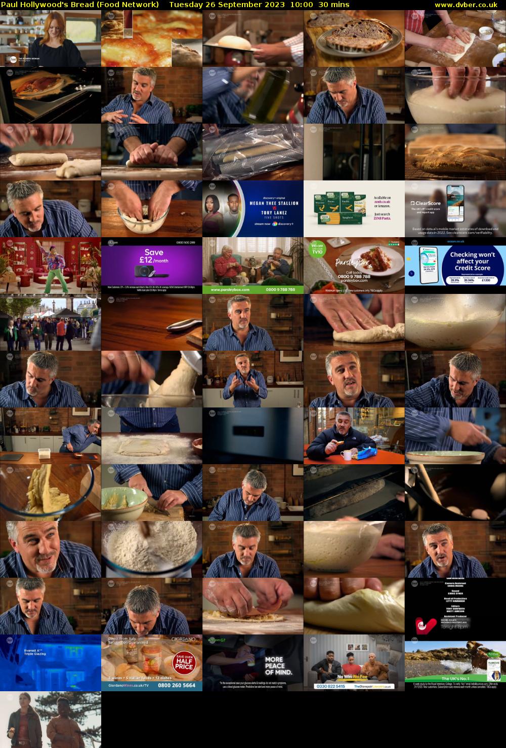 Paul Hollywood's Bread (Food Network) Tuesday 26 September 2023 10:00 - 10:30