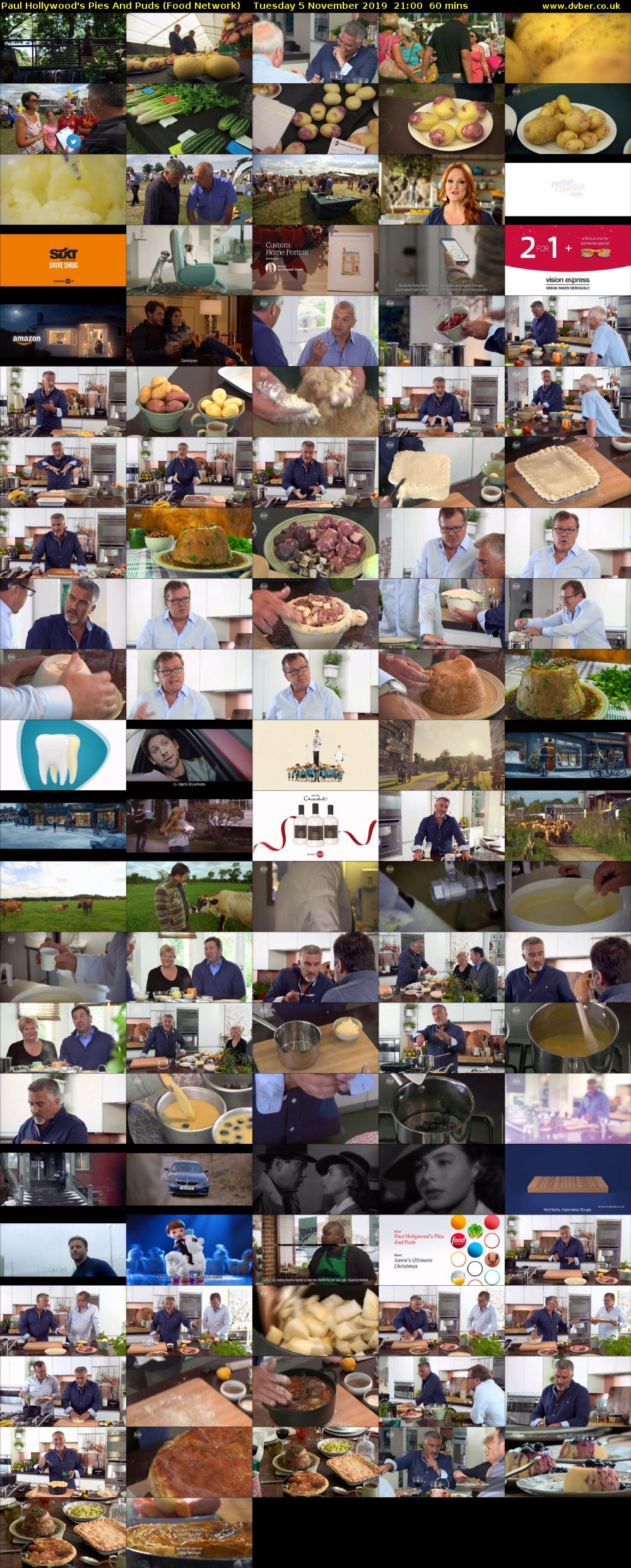 Paul Hollywood's Pies And Puds (Food Network) Tuesday 5 November 2019 21:00 - 22:00