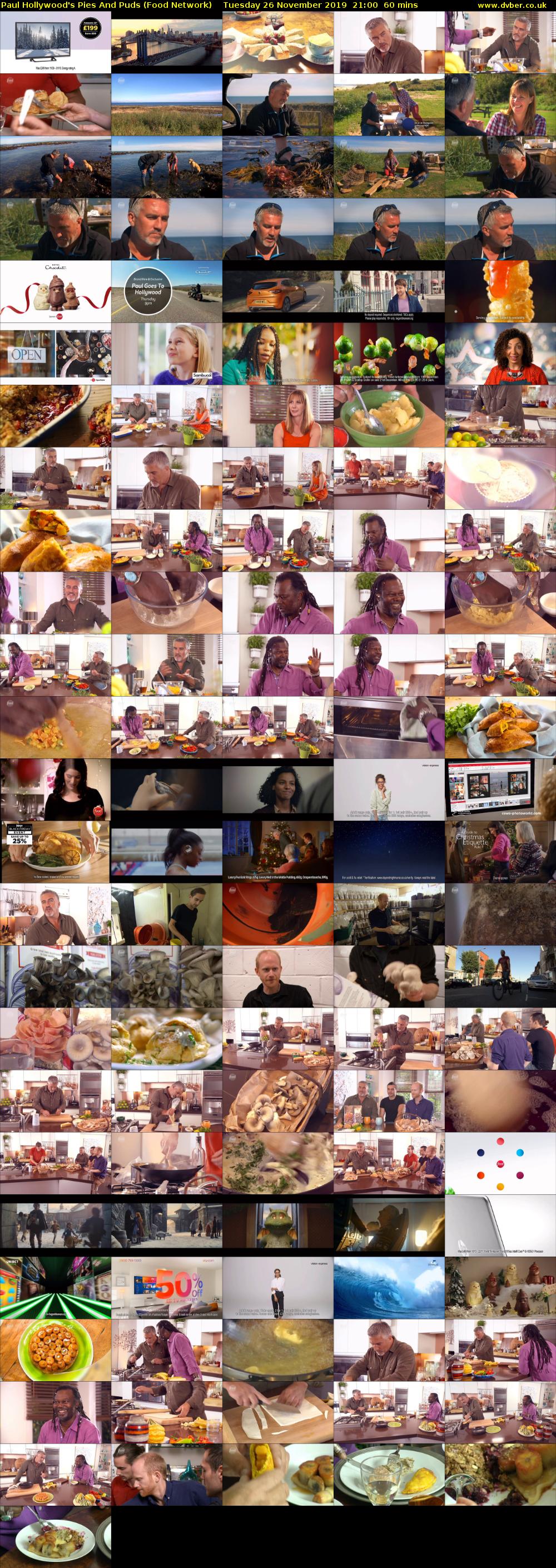 Paul Hollywood's Pies And Puds (Food Network) Tuesday 26 November 2019 21:00 - 22:00