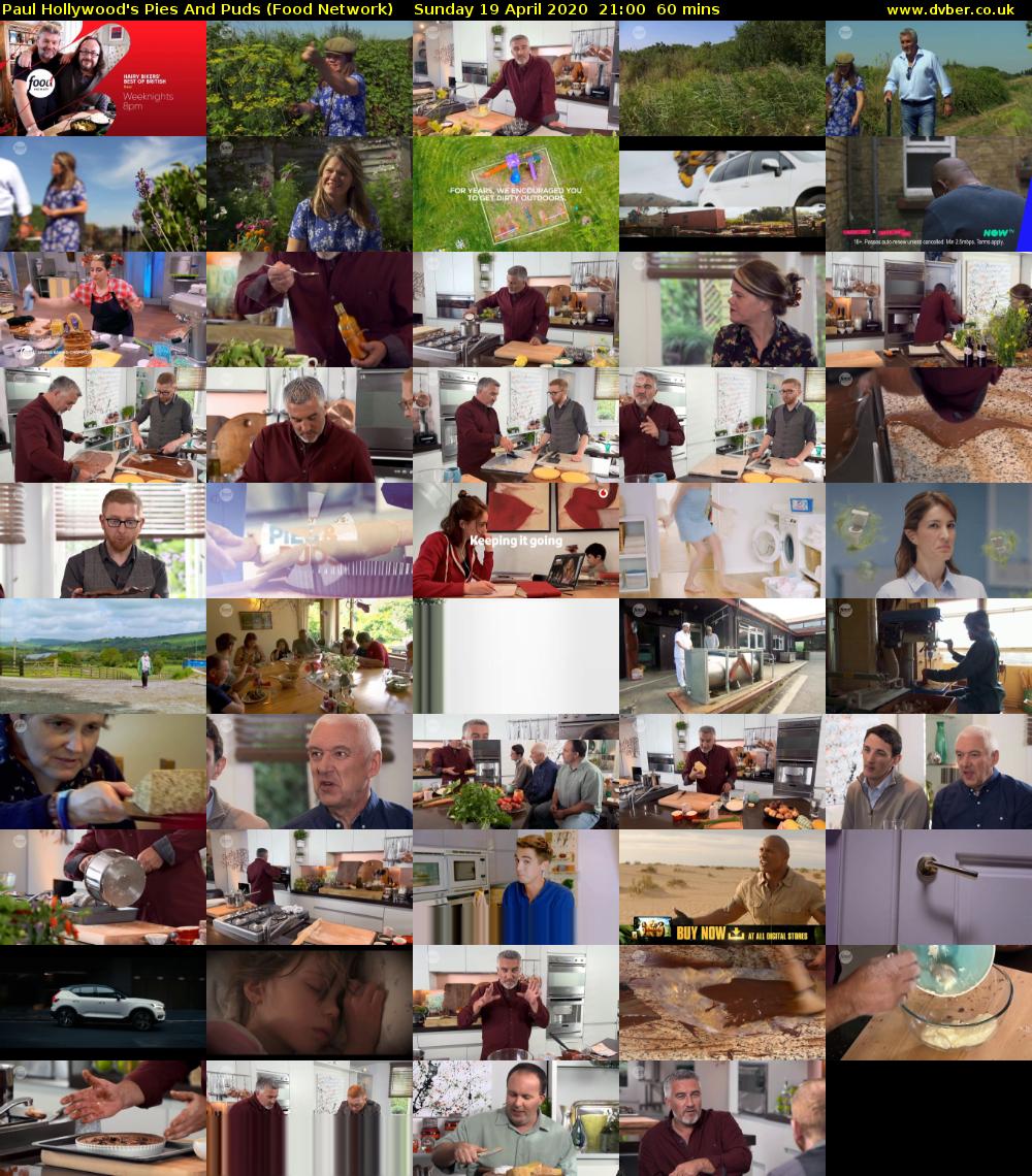 Paul Hollywood's Pies And Puds (Food Network) Sunday 19 April 2020 21:00 - 22:00