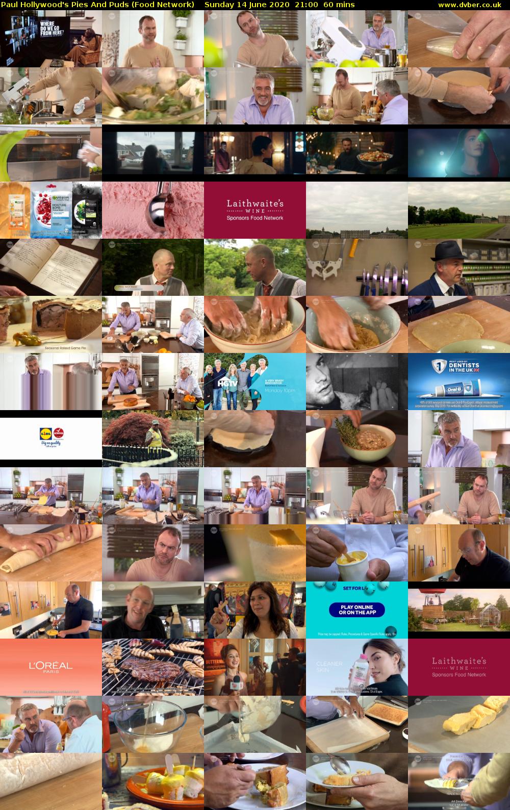 Paul Hollywood's Pies And Puds (Food Network) Sunday 14 June 2020 21:00 - 22:00