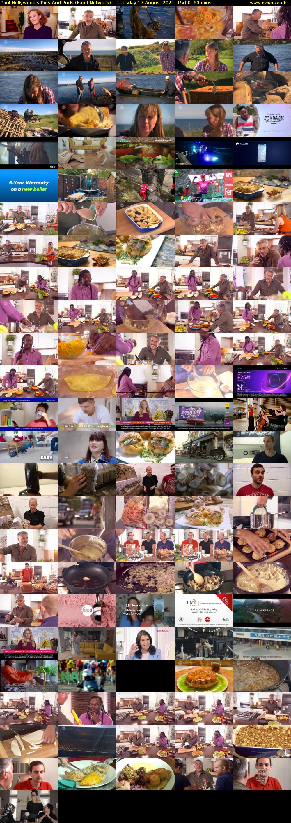 Paul Hollywood's Pies And Puds (Food Network) Tuesday 17 August 2021 15:00 - 16:00