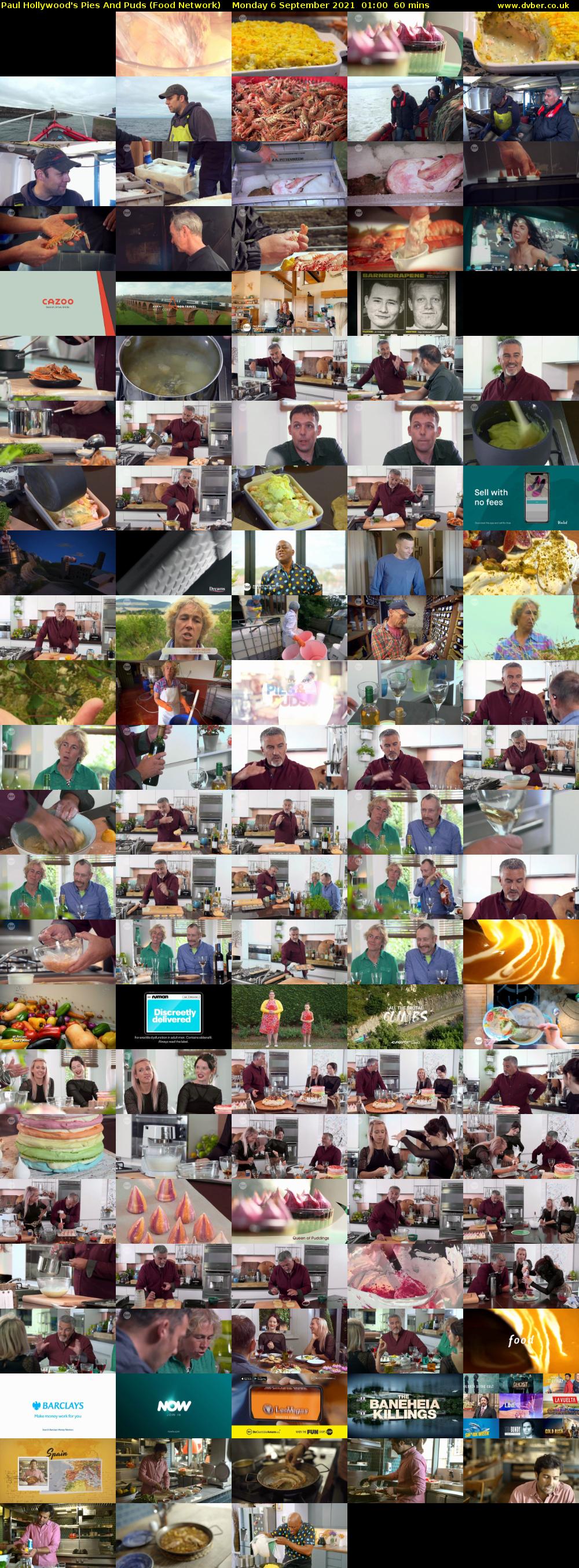 Paul Hollywood's Pies And Puds (Food Network) Monday 6 September 2021 02:00 - 03:00