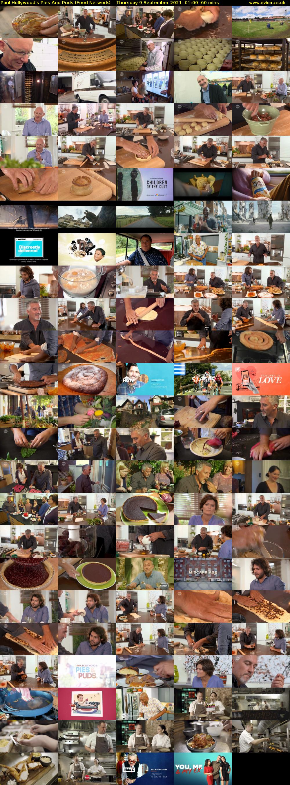 Paul Hollywood's Pies And Puds (Food Network) Thursday 9 September 2021 02:00 - 03:00