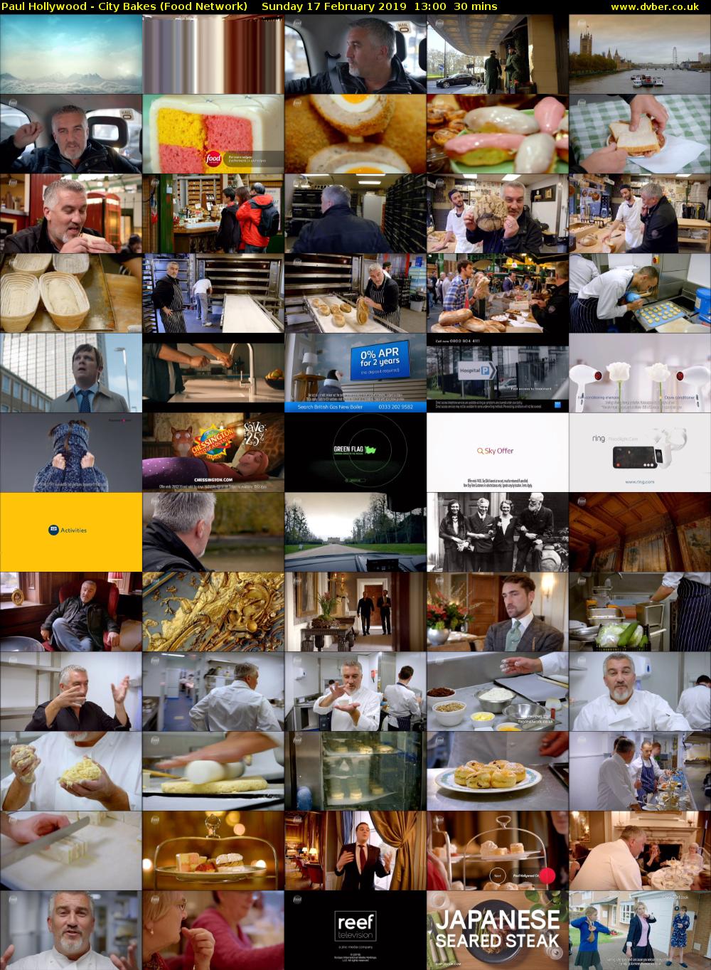 Paul Hollywood - City Bakes (Food Network) Sunday 17 February 2019 13:00 - 13:30