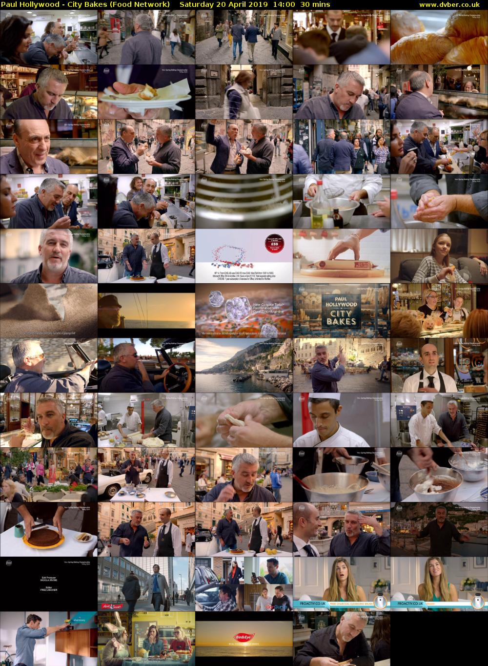 Paul Hollywood - City Bakes (Food Network) Saturday 20 April 2019 14:00 - 14:30