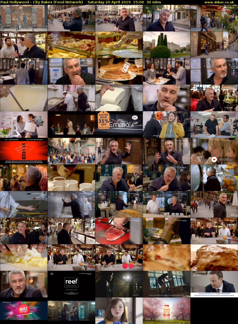 Paul Hollywood - City Bakes (Food Network) Saturday 20 April 2019 15:00 - 15:30