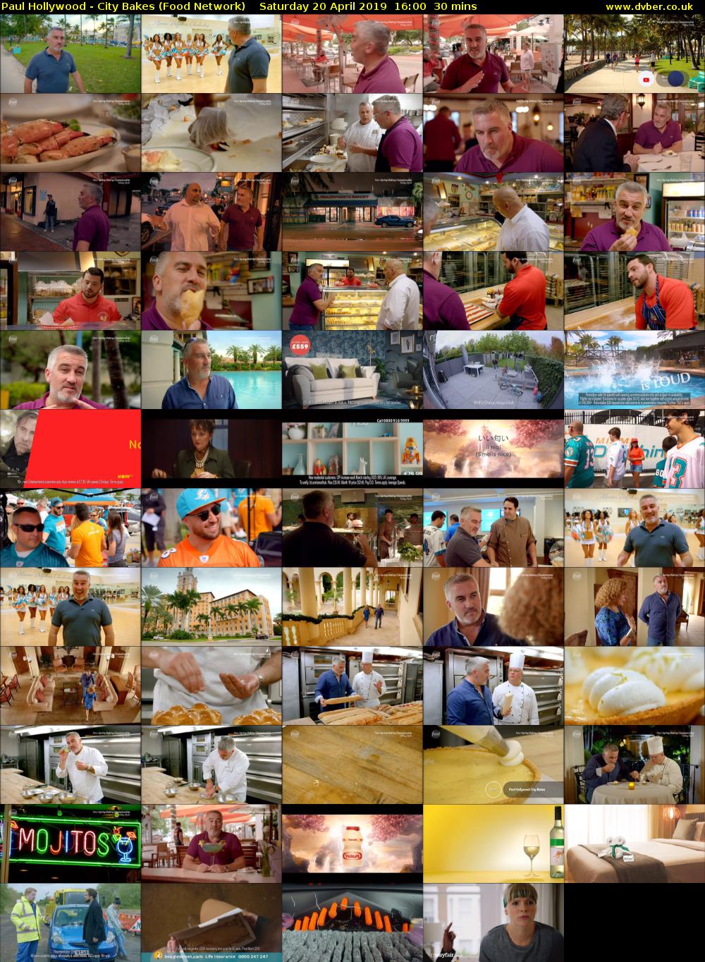 Paul Hollywood - City Bakes (Food Network) Saturday 20 April 2019 16:00 - 16:30
