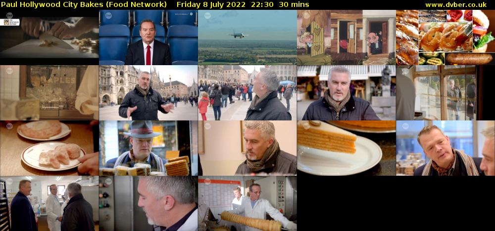 Paul Hollywood City Bakes (Food Network) Friday 8 July 2022 22:30 - 23:00