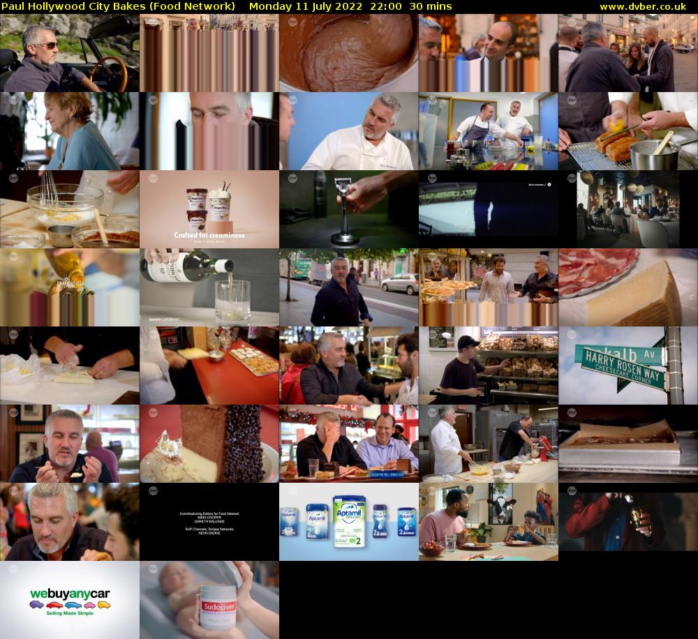 Paul Hollywood City Bakes (Food Network) Monday 11 July 2022 22:00 - 22:30