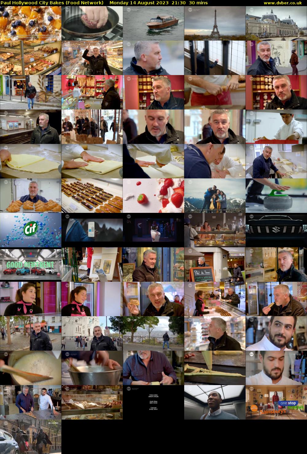 Paul Hollywood City Bakes (Food Network) Monday 14 August 2023 21:30 - 22:00