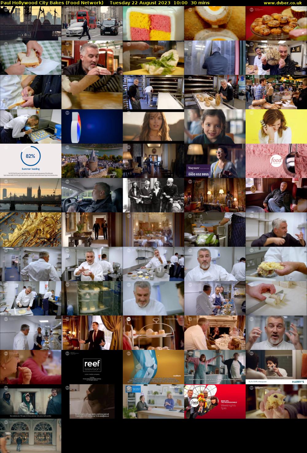Paul Hollywood City Bakes (Food Network) Tuesday 22 August 2023 10:00 - 10:30