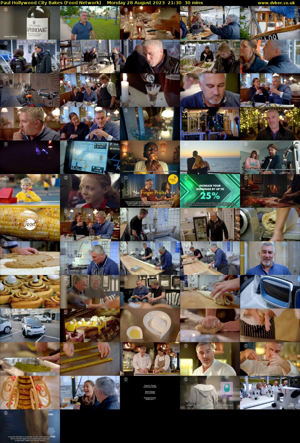 Paul Hollywood City Bakes (Food Network) Monday 28 August 2023 21:30 - 22:00