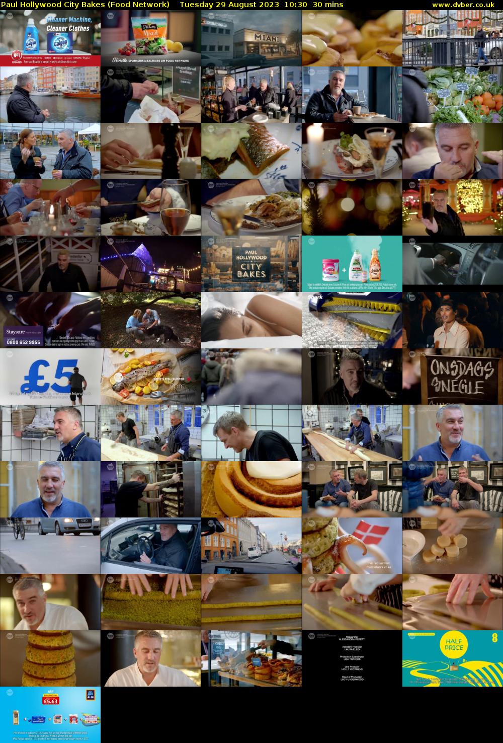 Paul Hollywood City Bakes (Food Network) Tuesday 29 August 2023 10:30 - 11:00