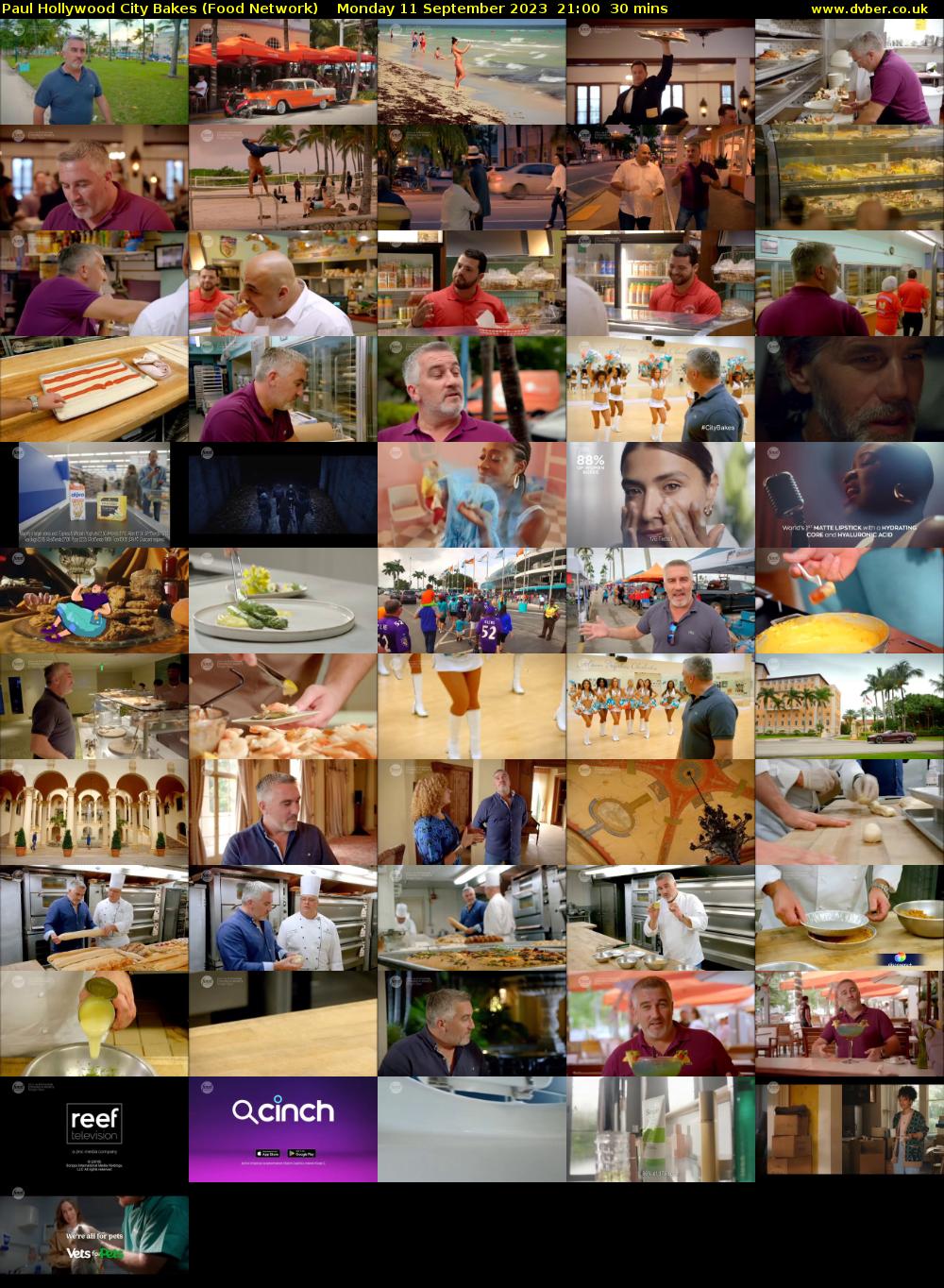 Paul Hollywood City Bakes (Food Network) Monday 11 September 2023 21:00 - 21:30