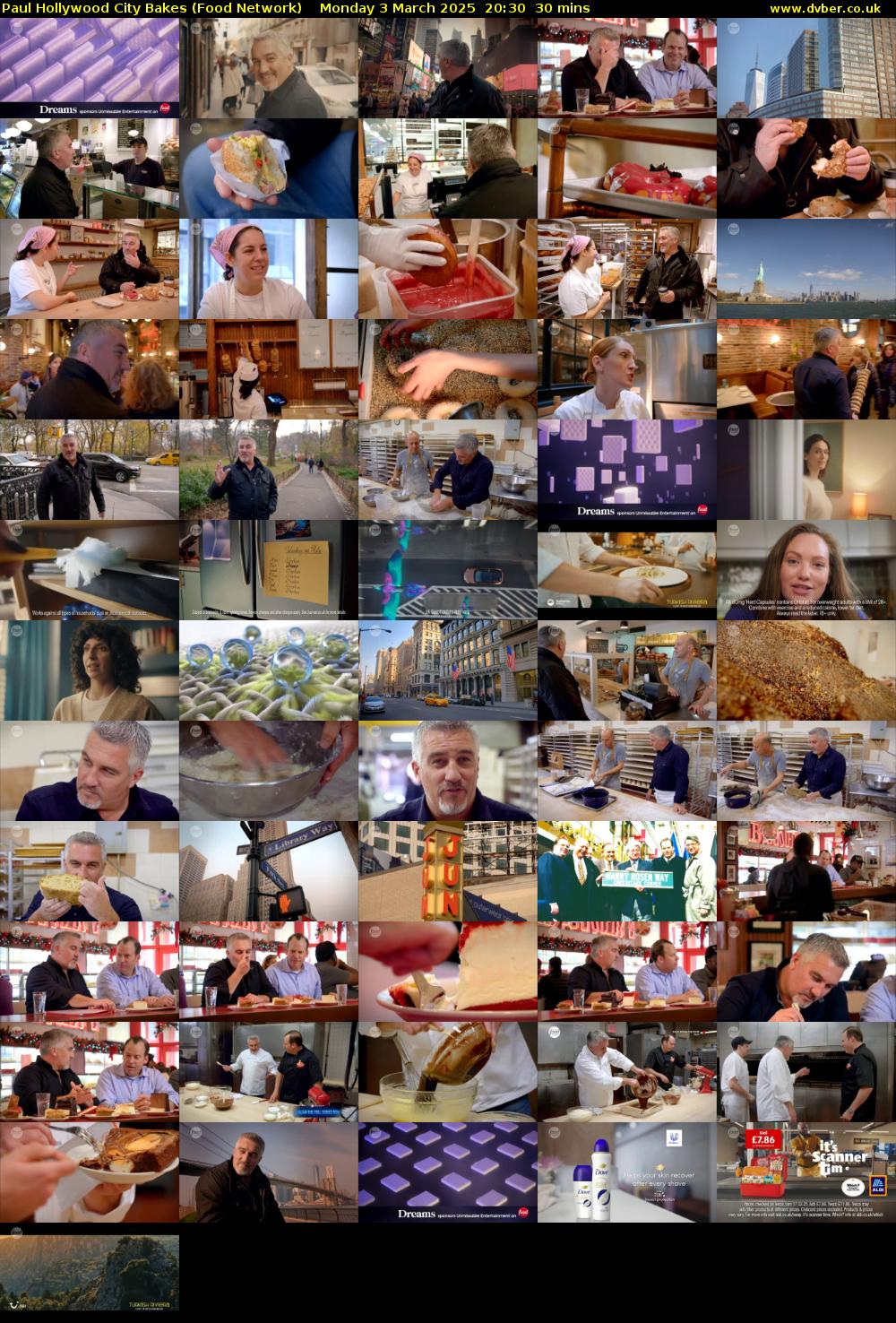 Paul Hollywood City Bakes (Food Network) Monday 3 March 2025 20:30 - 21:00