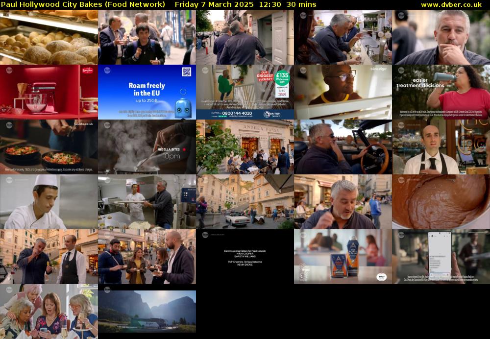 Paul Hollywood City Bakes (Food Network) Friday 7 March 2025 12:30 - 13:00