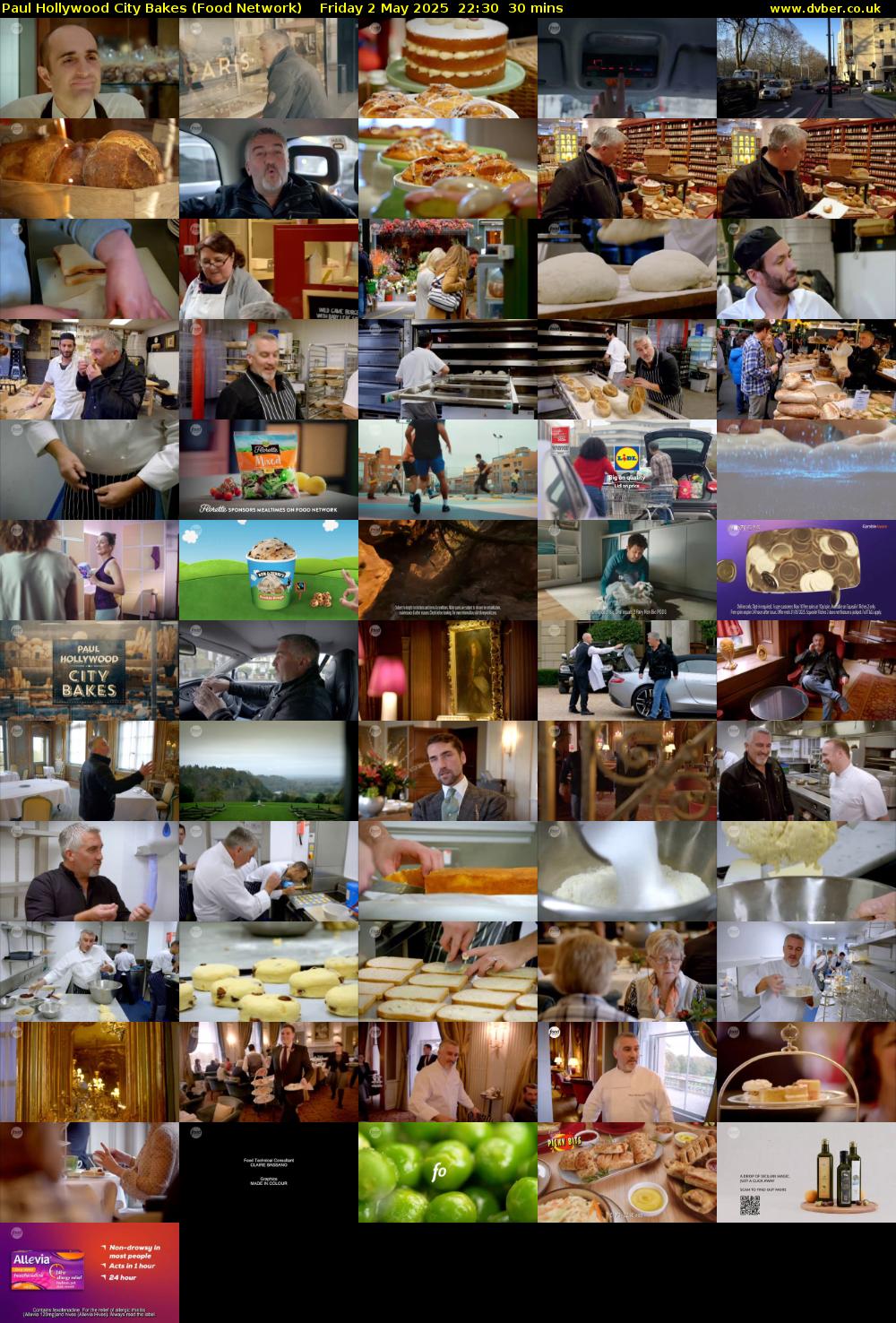 Paul Hollywood City Bakes (Food Network) Friday 2 May 2025 22:30 - 23:00
