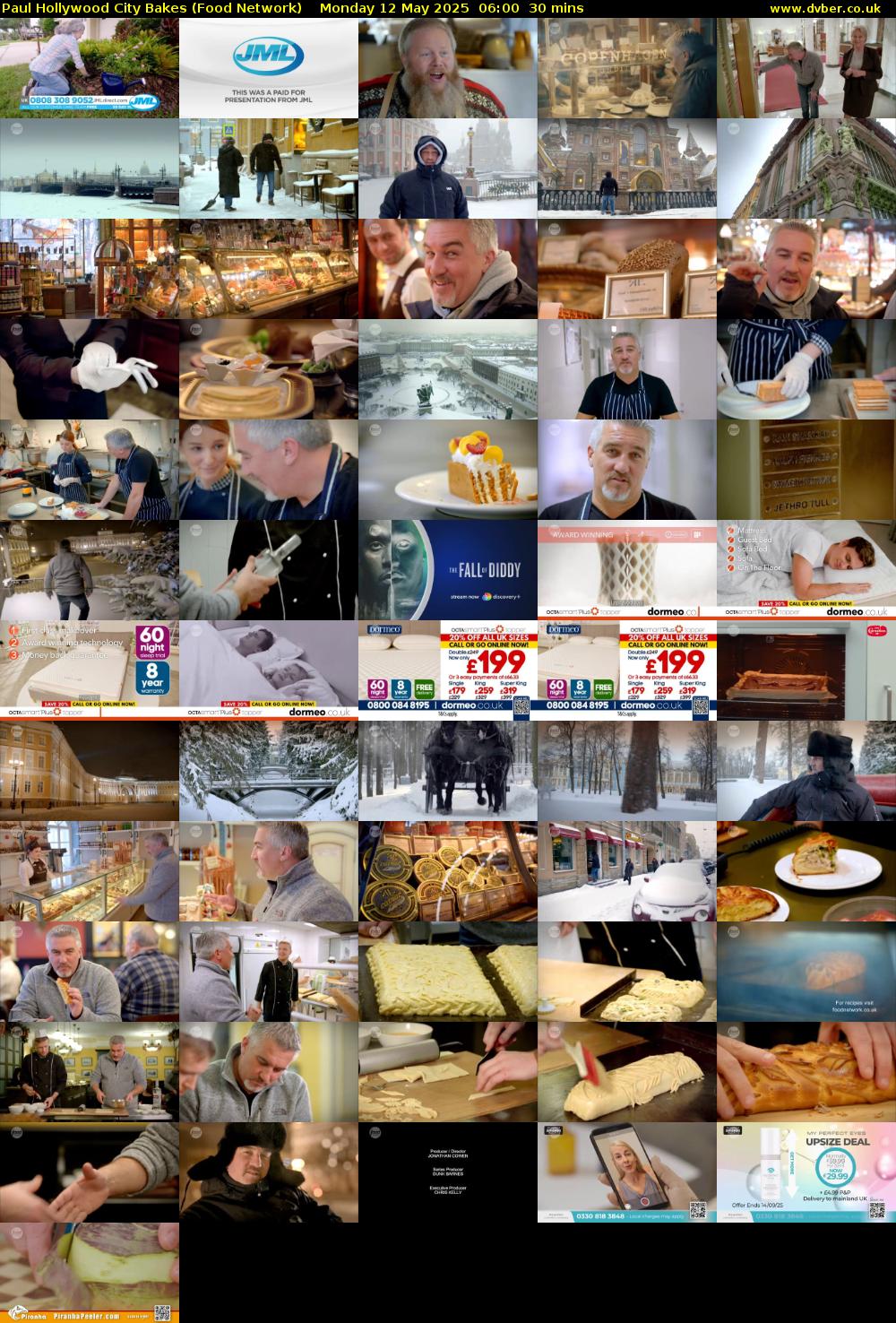 Paul Hollywood City Bakes (Food Network) Monday 12 May 2025 06:00 - 06:30