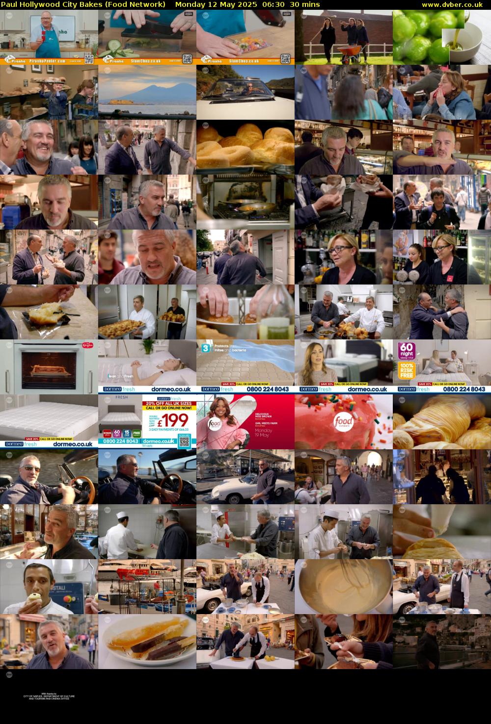 Paul Hollywood City Bakes (Food Network) Monday 12 May 2025 06:30 - 07:00