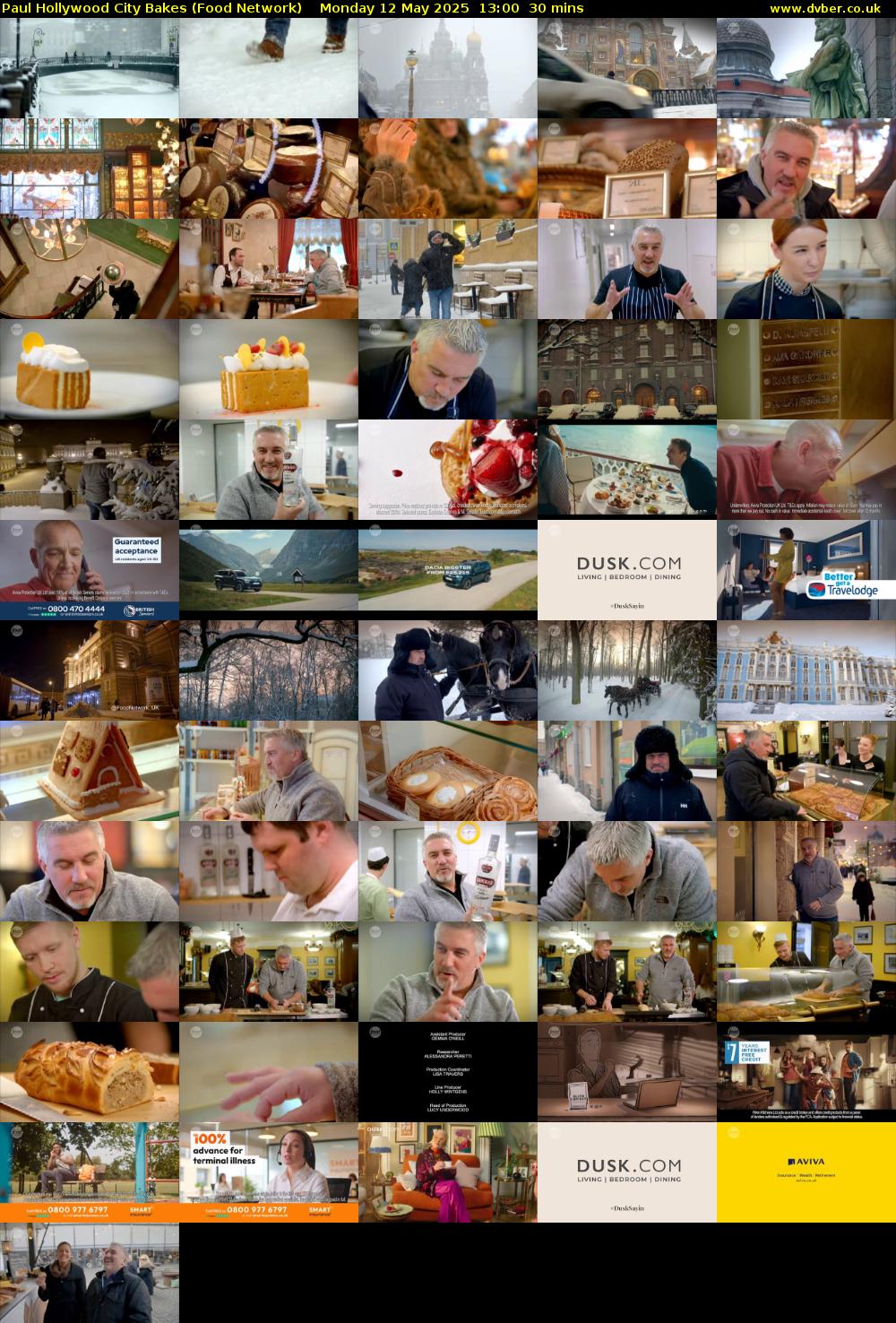 Paul Hollywood City Bakes (Food Network) Monday 12 May 2025 13:00 - 13:30