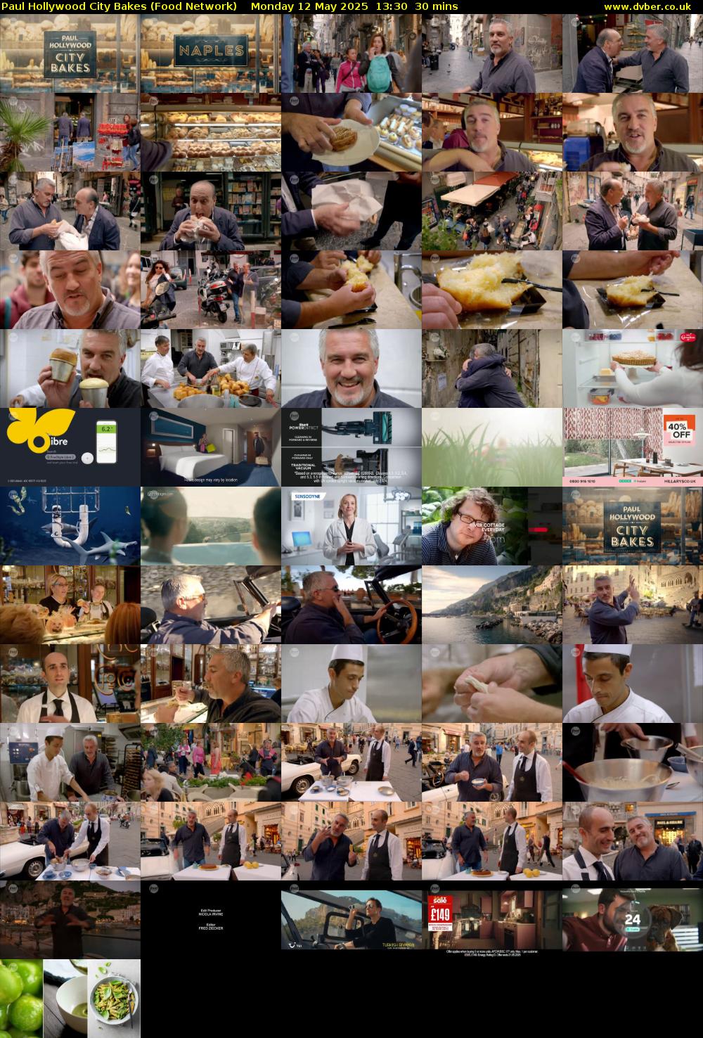 Paul Hollywood City Bakes (Food Network) Monday 12 May 2025 13:30 - 14:00