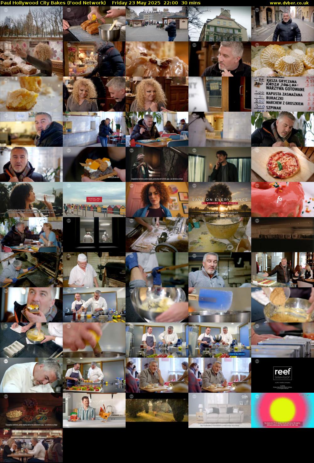 Paul Hollywood City Bakes (Food Network) Friday 23 May 2025 22:00 - 22:30