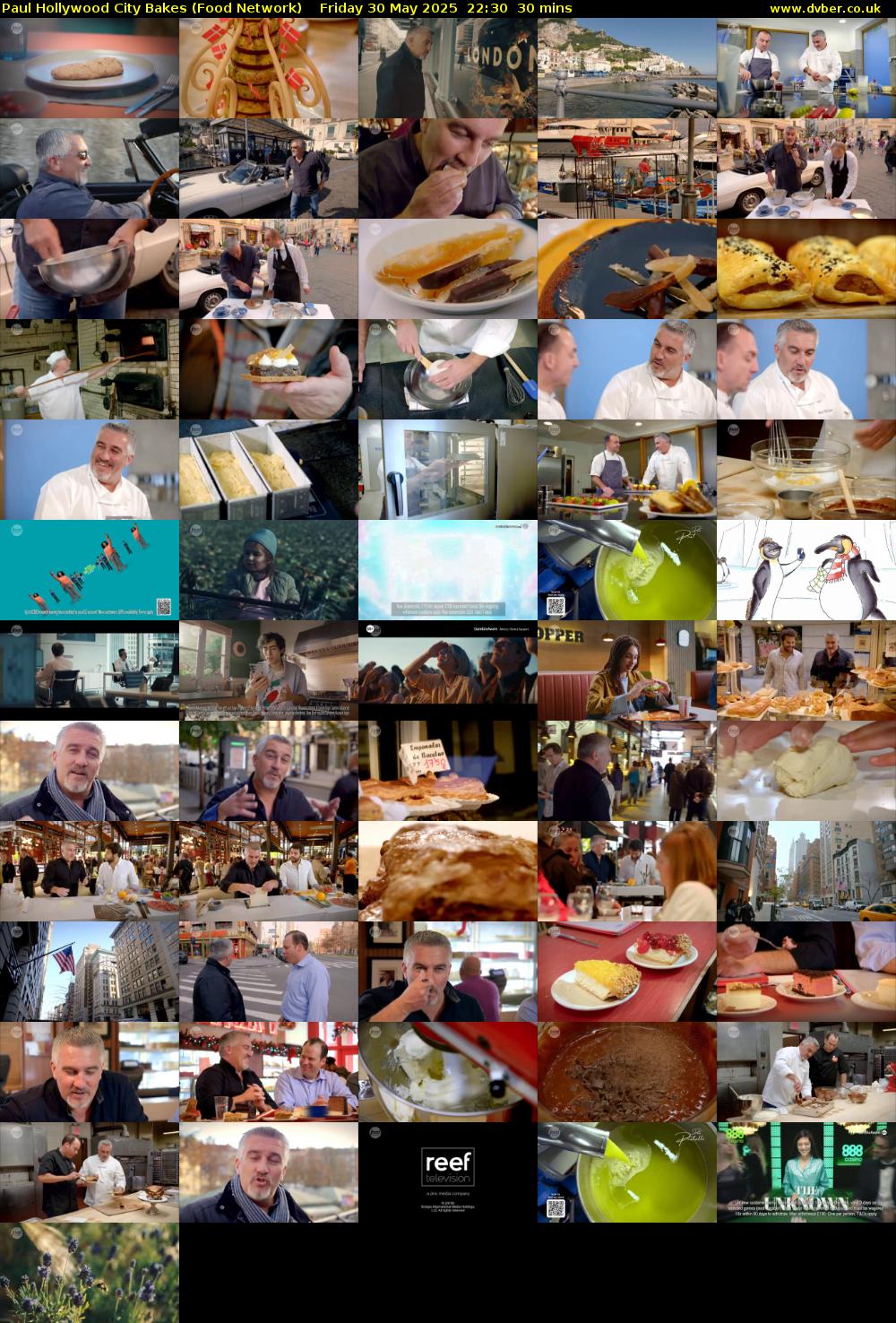 Paul Hollywood City Bakes (Food Network) Friday 30 May 2025 22:30 - 23:00