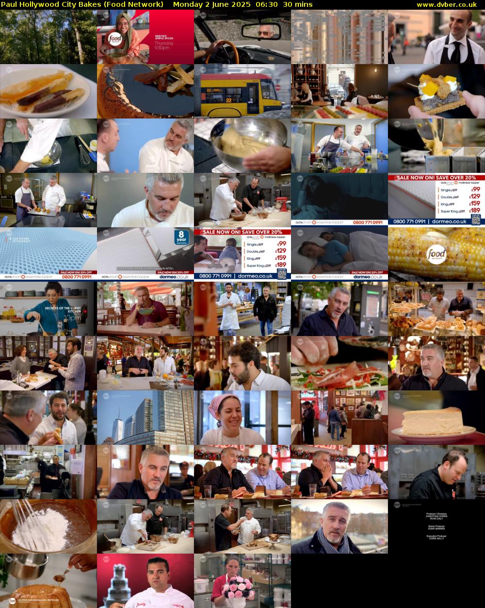 Paul Hollywood City Bakes (Food Network) Monday 2 June 2025 06:30 - 07:00