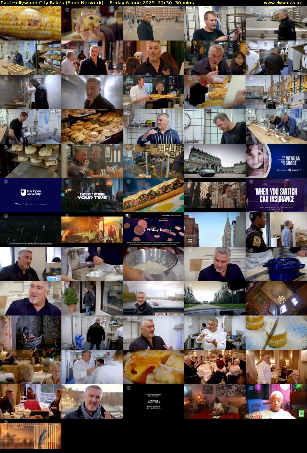 Paul Hollywood City Bakes (Food Network) Friday 6 June 2025 22:30 - 23:00