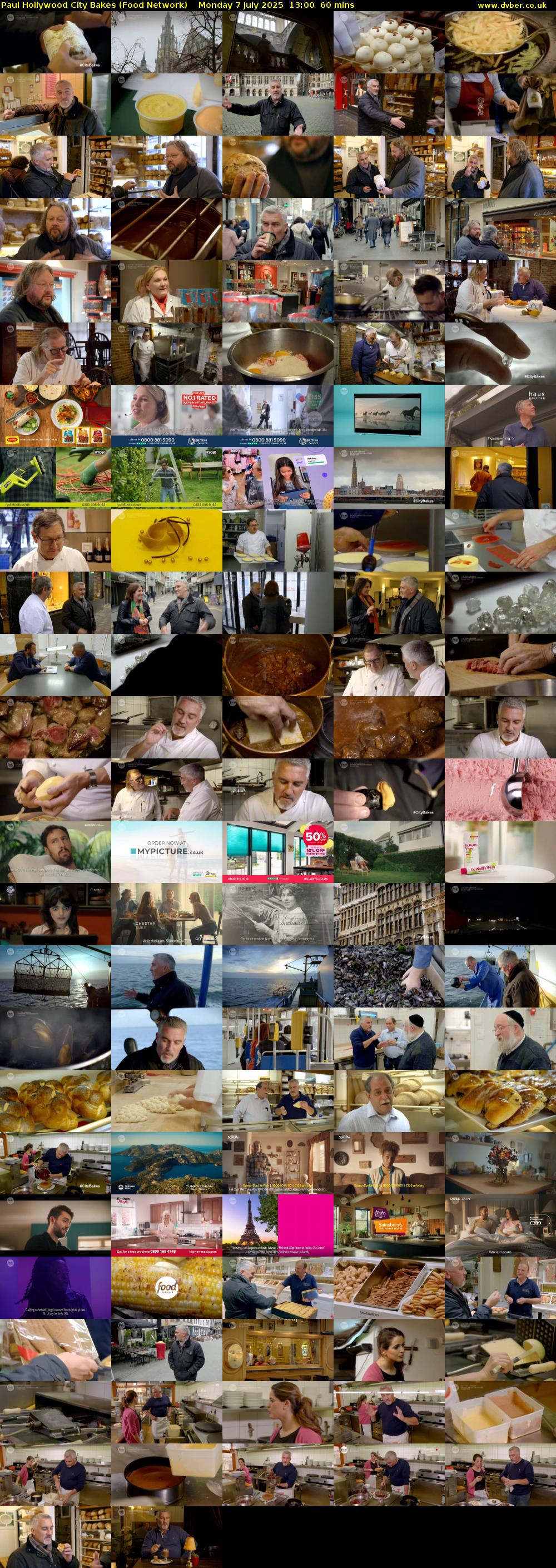 Paul Hollywood City Bakes (Food Network) Monday 7 July 2025 13:00 - 14:00