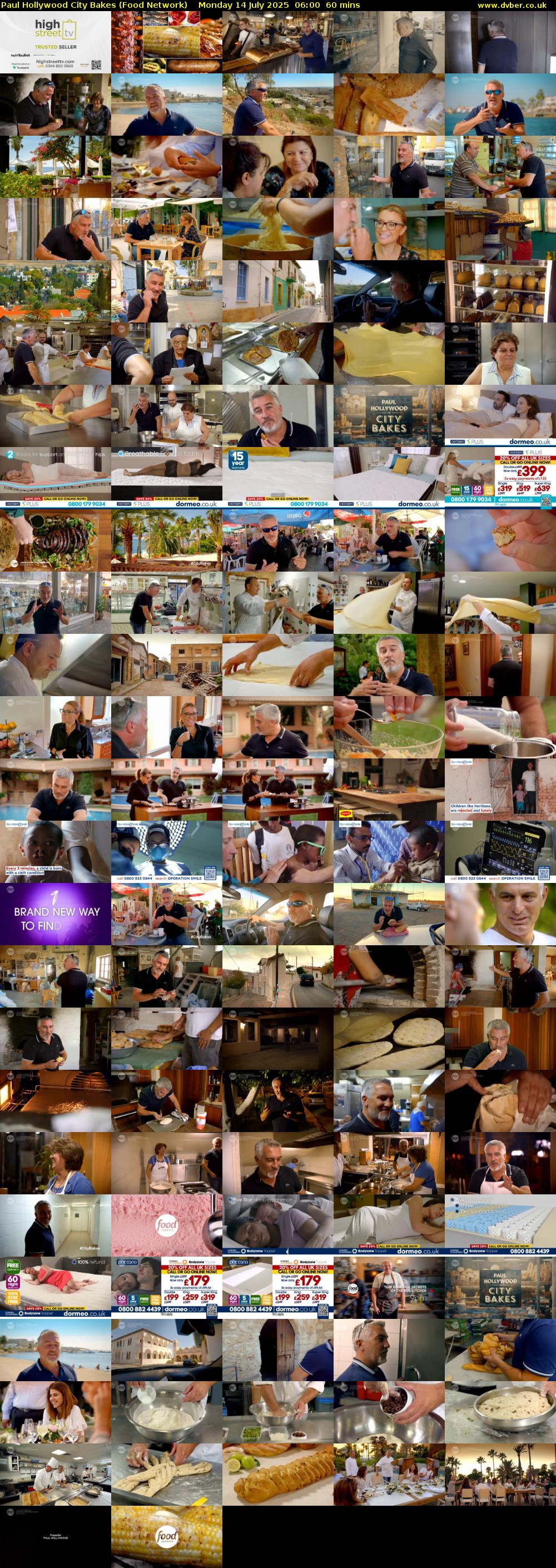 Paul Hollywood City Bakes (Food Network) Monday 14 July 2025 06:00 - 07:00