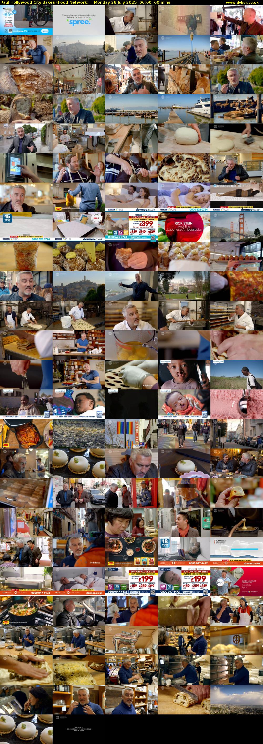 Paul Hollywood City Bakes (Food Network) Monday 28 July 2025 06:00 - 07:00